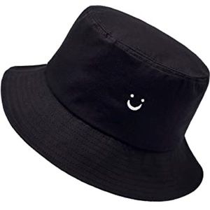smile face bucket hat
